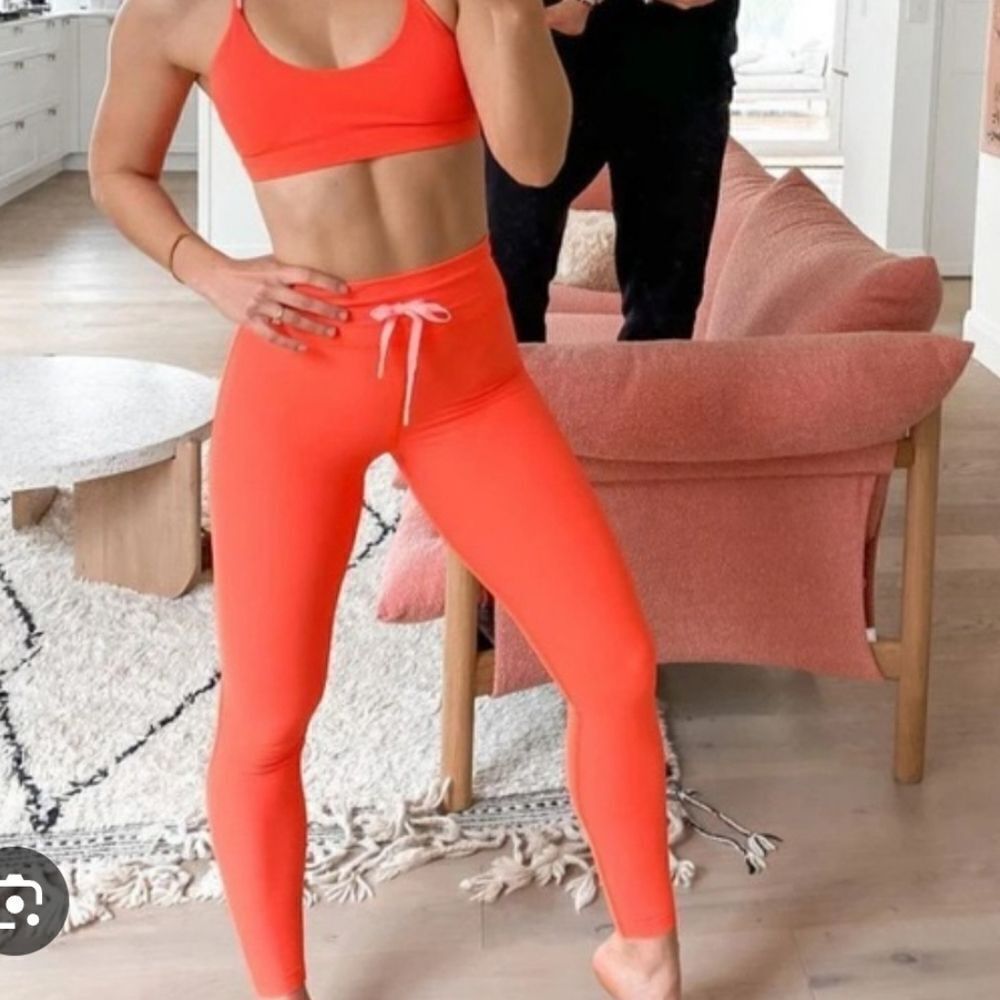 White Fox Sarah’s Day Bright Orange Leggings - XL
